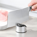 Knife Sharpener | Precision Razor Edge | Dual-Stage Sharpening System | Includes Suction Base | UltraSharp